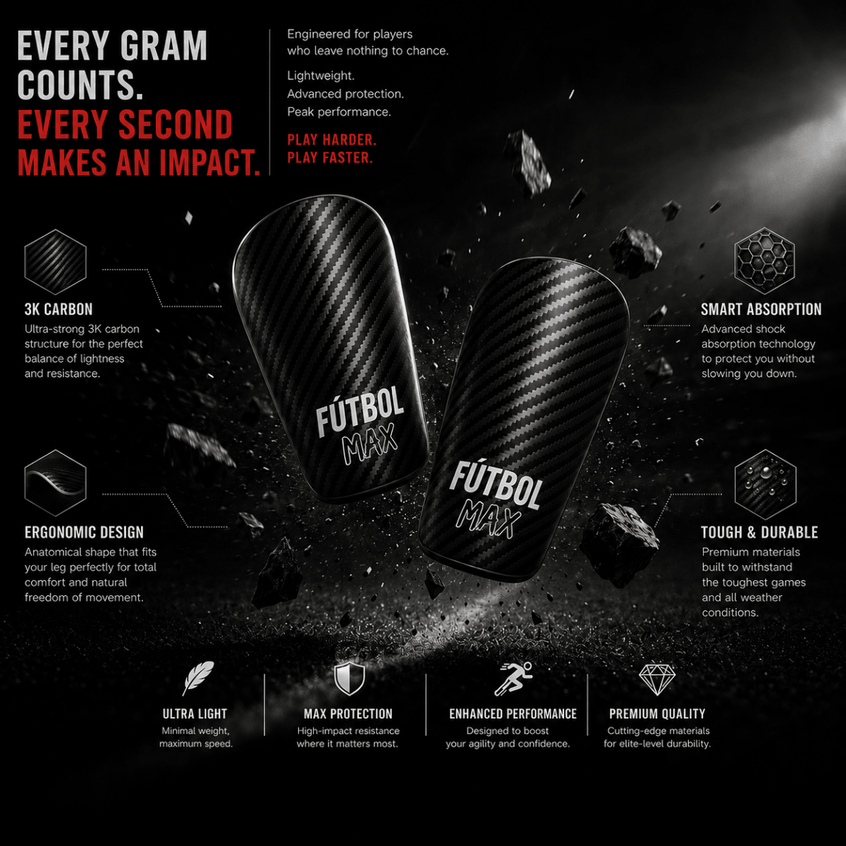 CARBON FIBER PRO - FUTBOLMAX LLC