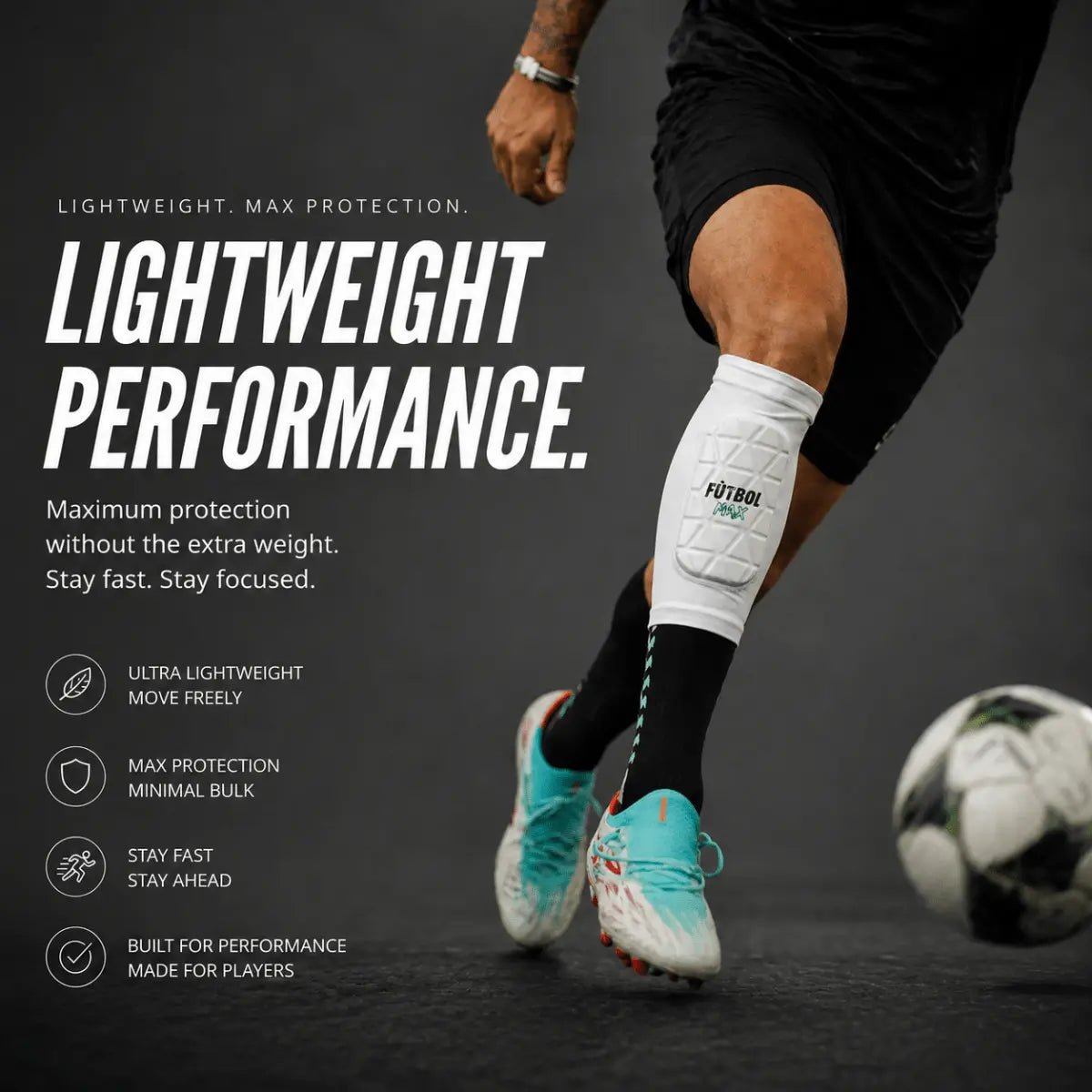 The No-Slip Shin Pad - FUTBOLMAX LLC